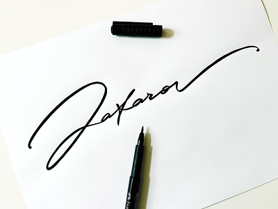Jafarov branding calligraphy custom design elegance fashion flow lettering logo logodesign perfume premium process script sketching type unique