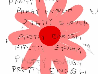 pretty enough botanical color mix doodle hand drawing illustration