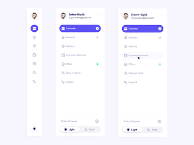 Sidebar Navigation : Iglytics app clean ui dark dashboard dropdown left menu light menu nav bar navbar navigation product product design side bar sidebar sidebar navgitaion ui ux