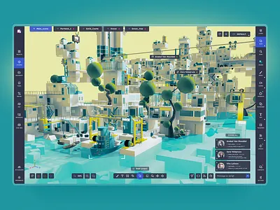 Sandbox the 3D design tool 3d 3d editor app design figma sandbox ui ui design user interface web app