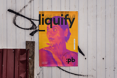 Liquify Poster #004 graphic design