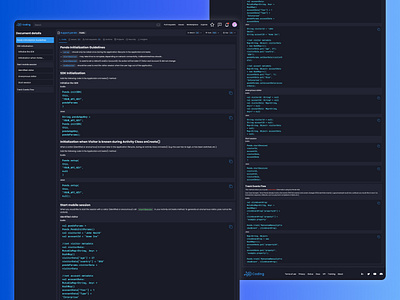 API App / Landing page (Dark Mode) api app code design figma saas ui ux