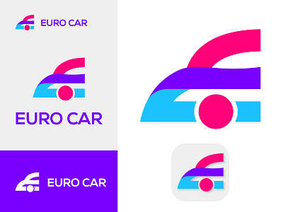 Euro Car logo brand brand identity branding car car logo car logo design car repair logo car wash logo clean logo design e letter logo e logo euro car logo euro logo graphic design illustration logo logo design modern logo ui