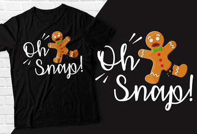 Oh Snap T-shirt animation cooking design graphic design illustration kitchen oh snap snap tee design typography