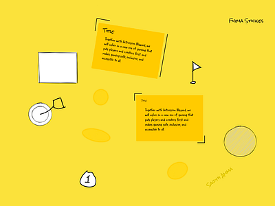 Stickies - Made using Figma figma mood moodboard sticky stickynotes todo ux yellow