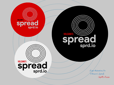 SPREAD - Logo Illustration - OBS Widget of Volcano Activities! audience engagement live obs software spread streaming technology tool volcano widget