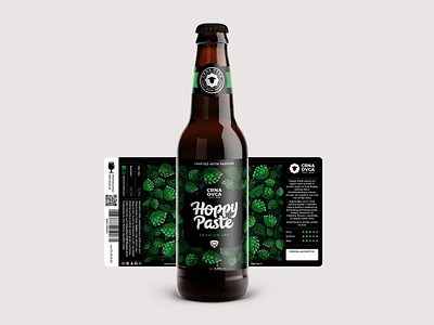 Hoppy Paste Beer bottle beer branding brewing craft beer design font graphic design hops icon icon set illustration ipa lettering logo nature plants season ipa typo vector