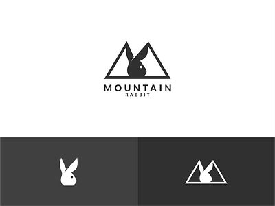 MOUNTAIN RABBIT 3d animal animation brand branding combination design graphic design graphicdesigns icon illustration logo logodesign motion graphics mountain rabbit simple ui ux vector