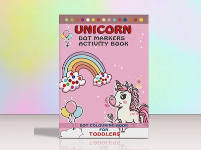 Unicorn Coloring Book Cover Design amazon kdp amazon kindle book cover design children book coloring book cover ebook cover illustration kids activity book kindle cover paperback cover