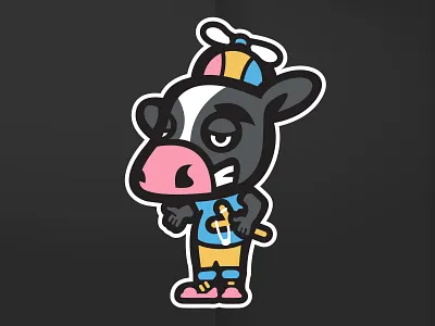 Cow Boy Logo boy branding cow cowboy design illustration logo sports branding sports design sports logo