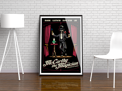 Sticker Mule Poster mccarthy the magician mtm poster poster design sticker mule