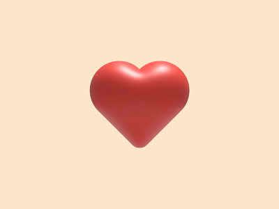 Heart Beat 3d Icon 3d adobe aftereffects animation design flat graphic design heart icon illustration minimal motion graphics ui uidesign