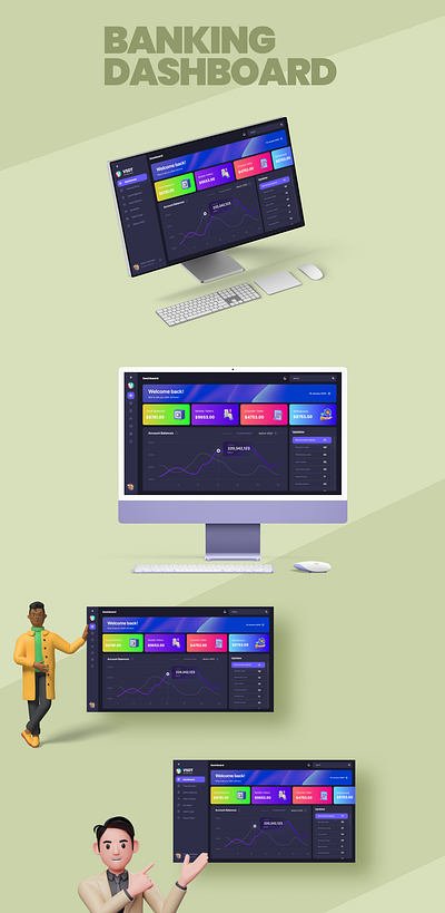 Banking Dashboard bank banking branding dark darktheme dashboard dashboarddesign logo ui uiux