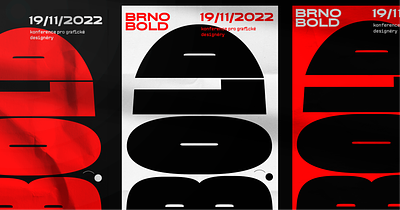 Brno Bold 2022 — graphic design conference branding conference design identity logo poster redesign typography