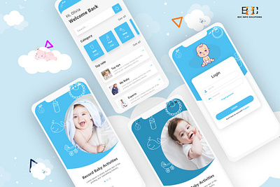 Baby Care App android app androidapp app development appdesign b2cinfosolutions design illustration iosapp ui