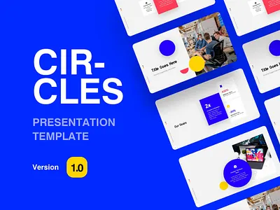 Circles - Free Presentation Template animation design free ppt graphic design homepage ui keynote landing page ppt design ppt template presentation design presentation template template