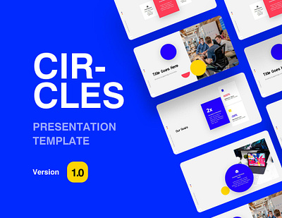 Circles - Free Presentation Template animation design free ppt graphic design homepage ui keynote landing page ppt design ppt template presentation design presentation template template