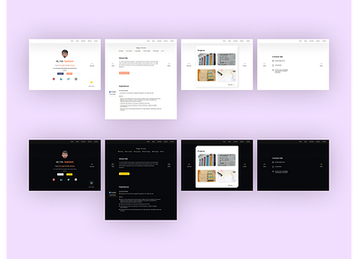 Portfolio animation branding dark theme design illustration light theme logo portfolio typography ui vector