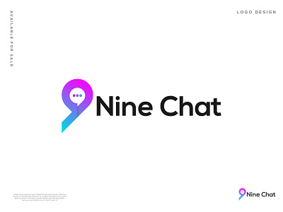 nine chat abstract logo business logo chat logo colour full logo creative logo design flat logo letter 9 chat logo logo logo and branding logo design logotype minimal logo minimalist logo modern creative modern logo nine chat logo nine logo unique logo