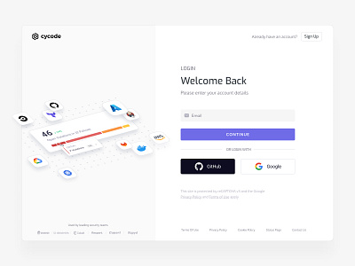 Login & Sign-up branding components dashboard design system flow forms grid landing page layout login minimal platform register registration saas signin signup trusted by ui ux