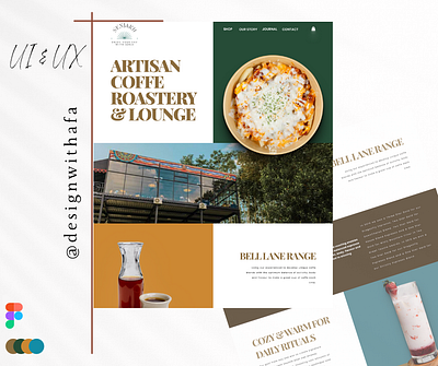 Senjaku - Coffe Shop Landing Page landing page ui website design