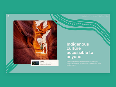 Our Songlines - Re-design concealed culture design indigenous nuxtjs oursonglines redesign rubyonrails uxui