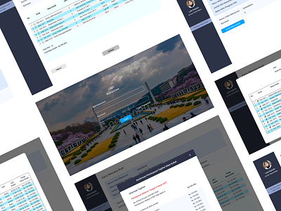Campus Information System Design campus dashboard design information system ui web website
