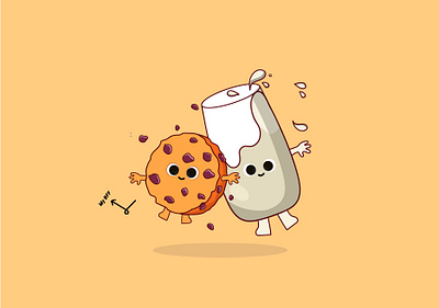 :) BFF Forever 3d animation artist artwork branding cookie logo cookie milk logo digital art digital illustration flat food illustration food logo friendship logo graphic design illustration logo milk logo motion graphics ui