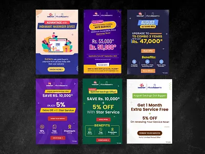 IndiaMart | Social Media ad Designs 04 ad ads banner banners conceptual design facebook fb flat graphics illustration indiamart instagram logo minimal modern post rabbixel ui vector