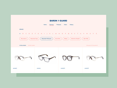 Prescription Glasses Online - Concept art direction brand identity branding design vidovichdesign
