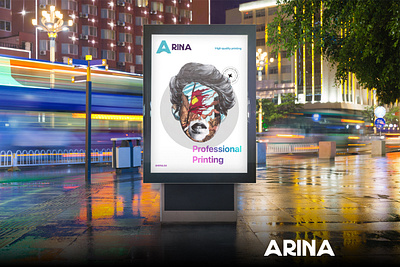 Arina Branding - Digital Printing Service adobe adobe premiere adobexd aftereffect animation branding consept design figma graphicdesign illustration logo mobileapp photoshop ui uiux