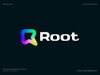 Keyword Planner Logo Design - Root agency logo brand identity branding design gradient logo icon identity keyword planner logo logo logo mark mark minimalist logo modern logo r logo root seo logo startup startup logo symbol vector