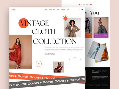Fashion Landing Page animation blog landing branding design desktop ecommerce ecommerce website design fashion fashion ecommerce fashionweb landing page landing page design minimal product design squarespace testimonial uiux design userinterfacedesign website concept whitespace