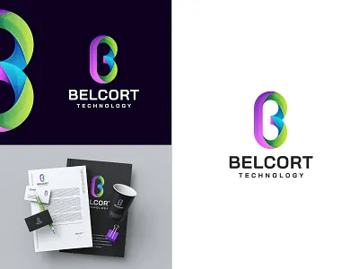 B letter modern logo app b letter logo branding colorful logo cool logo design gradient logo graphic design illustration lettermark logo logo modern logo tech logo typography vector