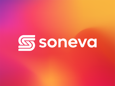 Soneva - Logo Concept ( for sale ) abstract alphabet app branding concept connection for sale friendly fun geometric gradient letter s logo logodesign progress s sale simple symbol