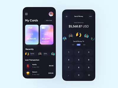 Banking App app app design bank bank app banking banking app clean finance app minimal mobile mobile app mobile app design mobile banking mobile ui money online wallet transactions ui uiux wallet