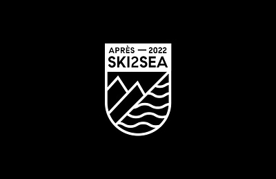 Ski2Sea Event Logo branding event event logo logo ski 2 sea