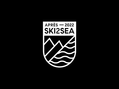 Ski2Sea Event Logo branding event event logo logo ski 2 sea