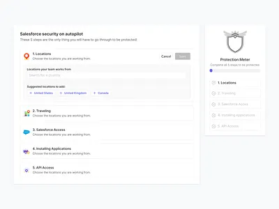 Onboarding apollo choose dashboard flow hubspot onboarding onboarding flow outreach salesforce salesforce settings security security settings select setting up settings setup travel user onboarding user settings welcome