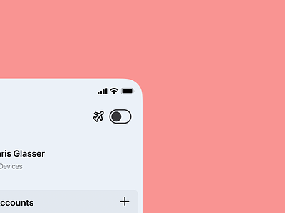 Smart Home – Vacation Mode app apple clear color concept design figma icon ios minimal togle ui