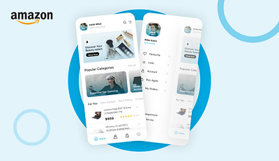 Amazon App Redesign amazon design graphic mobile ui ux