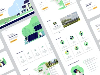 Renewable Energy Landing Page UI | Sun Badger Solar ux design