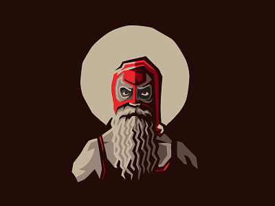 Main Event Santa christmas design digital art graphic design illustration illustrator lucha lucha libre santa santa claus vector wrestler wrestling