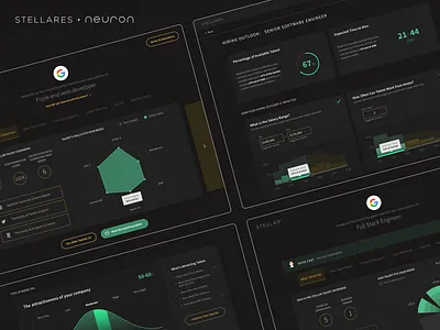 STELLARES - UX/UI Design ai analytics b2b dashboard design interface jobs neuron platform product design recruiting ui ux ux design web app