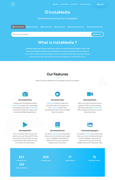 InstaMedia - Download From Instagram tool