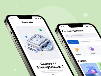 3D Pro studio App design 3d app application blender cinema 4d content creator design studio graphics illustration iphone procreate product studio tool tool app ui ux