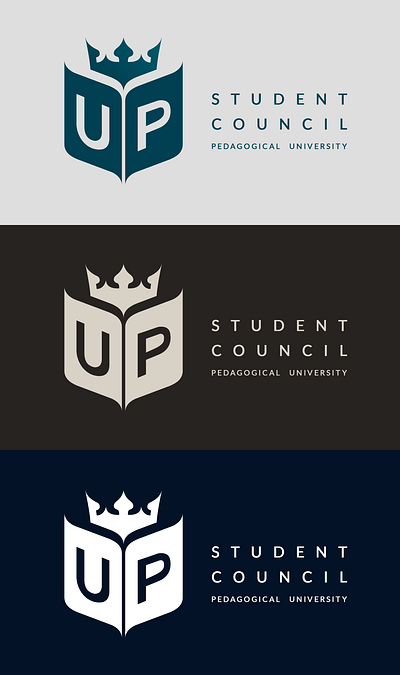 Pedagogical University - Student Council Logotype brand business college corporation design graphic design id logo science typography university visual web