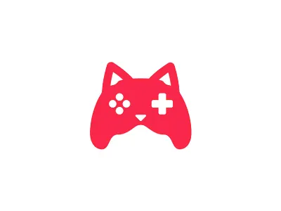 Catroller animal anime cat content creator controller game gamer gaming live content logo nintendo pc gaming playstation streamer streaming switch twitch video games xbox