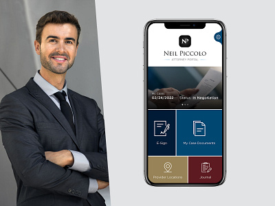 Attorney App advocate app design app ui attorney creative dashboard law firm lawyer legal ui design ux design