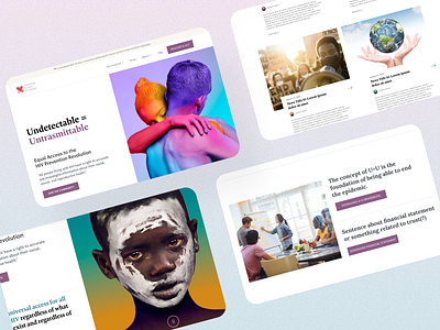 Prevention access campaign website clean colors creative design interface landing page layout minimal typography ui ui design ux web design website